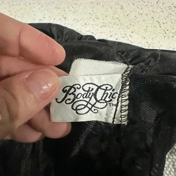 Vintage 90s Whimsigoth Lace Satin Crop Top size Large - Picture 4 of 6